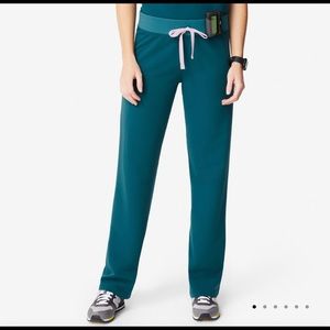 Caribbean Blue Livingston BasicScrub Pants XS Figs